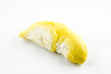 King of fruits, durian on white background