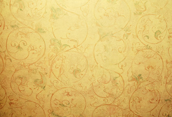 vintage shabby chic wallpaper with pastel vignette floral victor - 85451180