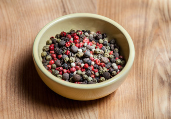 Fototapeta na wymiar Pepper mix in the bowl