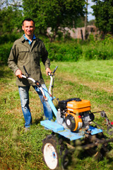 To mow the grass.