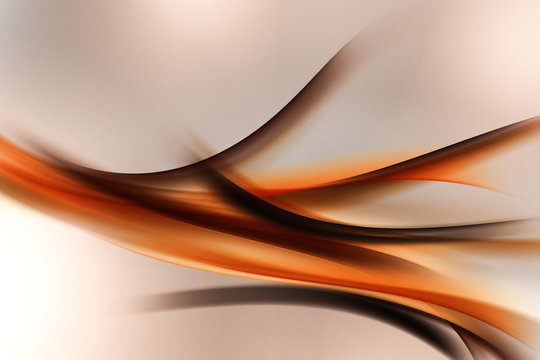 Fototapeta Nowoczesne pomarańczowy fraktal brązowy streszczenie tło