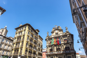 Fototapeta na wymiar Historical Quarter of Pamplona (Spain)