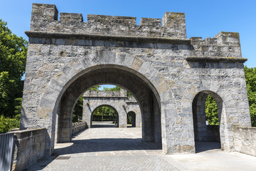 Fototapeta na wymiar New Gate of Pamplona (Spain)