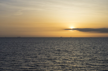 Sunset over the black sea