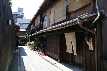 京都　街並み　路地
