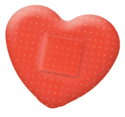 Pflaster in Herzform