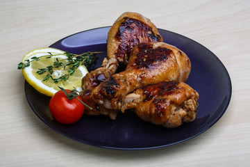 Roasted chicken legs