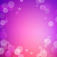 Abstract bokeh sparkles on blurred background