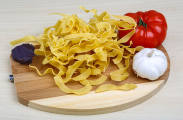 Raw tagliatelle