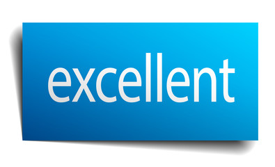 excellent blue square realistic paper sign