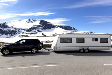 Fototapeta premium Mountain camping