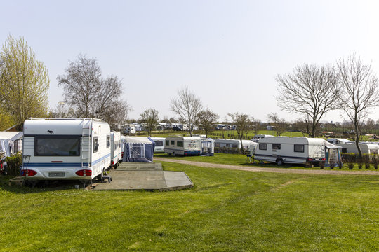 Carvans at campingsite
