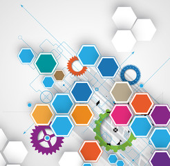 abstract technology background Business & development direction