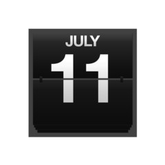 Counter calendar july 11.
