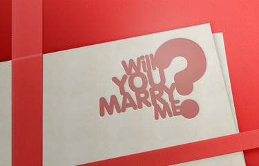 Will You Marry Me - Briefbogen 2er
