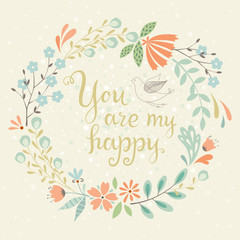 Happy Floral Card