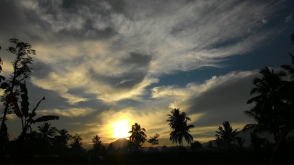 Beautiful sky in countryside