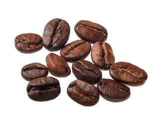 Obraz premium coffee beans on a white background