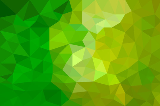 Abstract Green Polygon