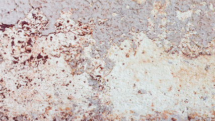 Old house paint on concrete walls texture background