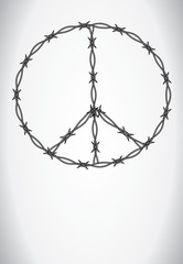 Peace sign icon. Hope symbol. Antiwar sign