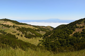 Fototapeta premium Vista desde la meseta de Nisdafe. El Hierro. Canarias 