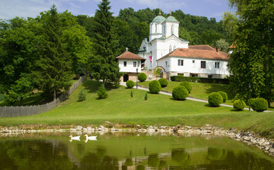 Fototapeta na wymiar Orthodox monastery Kaona