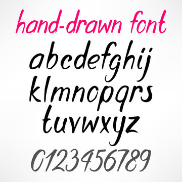 hand-drawn font