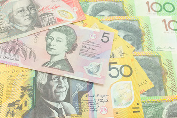 Australia dollar, bank note of Australia.