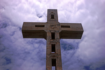 Kreuz unter Wolken, Pointe des Châteaux, Guadeloupe