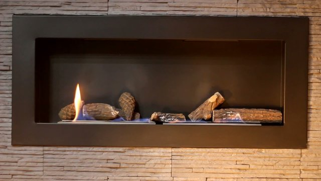 Interior fireplace