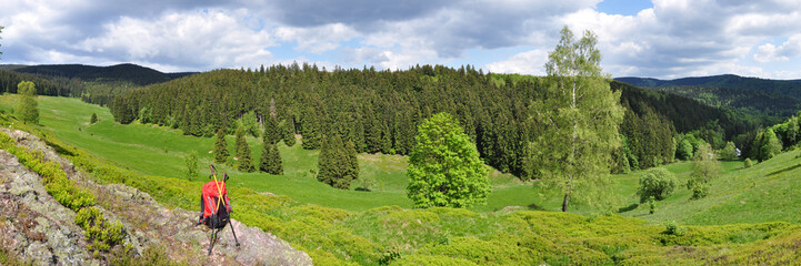 Panorama Dürre Lauter / Thüringer Wald