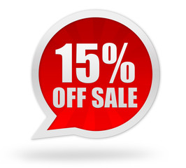 fifteen percent off sale