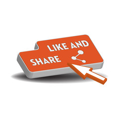 Like and share button