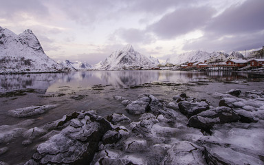 Reine in winter