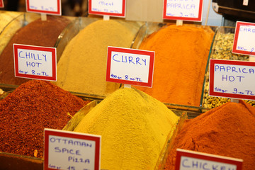 Spices at Grand Bazaar. Istanbul 