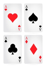 Ace Cards White Background