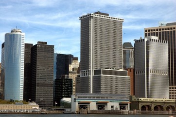 Fototapeta na wymiar Manhattan skyscrapers
