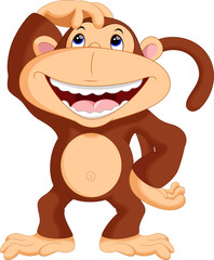 Cute monkey cartoon