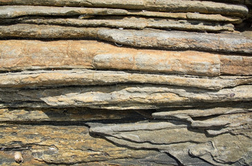 Rock background with clear divisions, Sri Lanka, Asia.