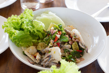 Crab salad with fresh
