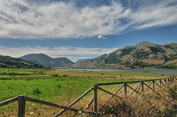 I monti ed il lago del Matese