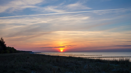 Fototapeta na wymiar Beautyful Sunset on the beach