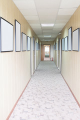 Interior of a corridor of hotel^ hospital and so on
