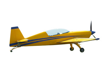 The image of a sport propeller airplane
