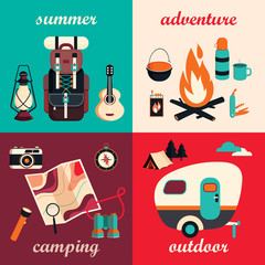 Camping elements
A collection of camping items in flat design