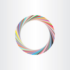 colorful circle frame abstract background