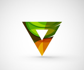 Abstract geometric company logo triangle, arrow