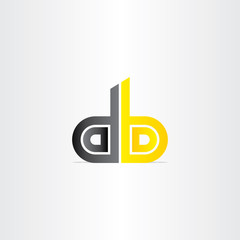 letter d and b business icon