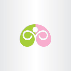 man exercising yoga and spa symbol